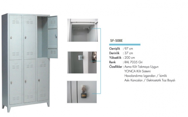 6 Lockers Eco
